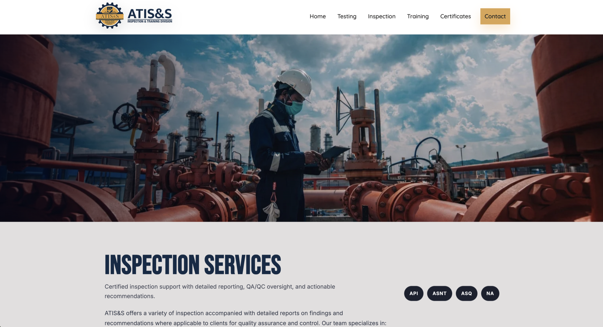 ATIS&S mobile website showcase